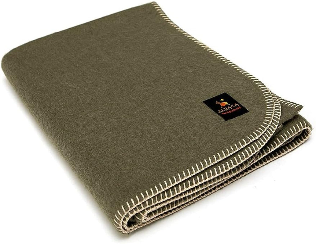 Heavyweight Alpaca Wool Blanket – Thick & Warm