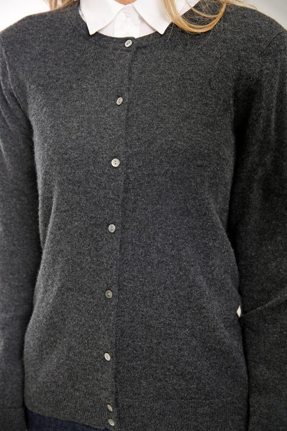 Women’s Cashmere Jacket – Charcoal