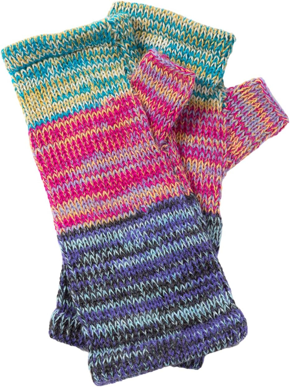 Alpaca Fingerless Gloves – Handmade