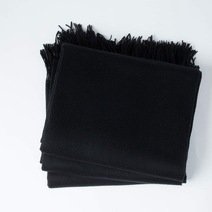 Cashmere Throw Blanket – Luxury Black
