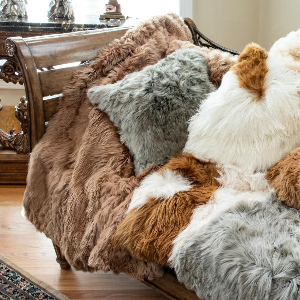 Alpaca Fur Pillow Cover – Luxurious Handmade