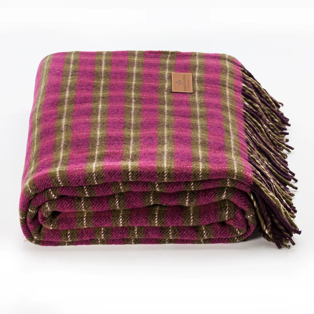 Alpaca Check Throw – King Size Warmth