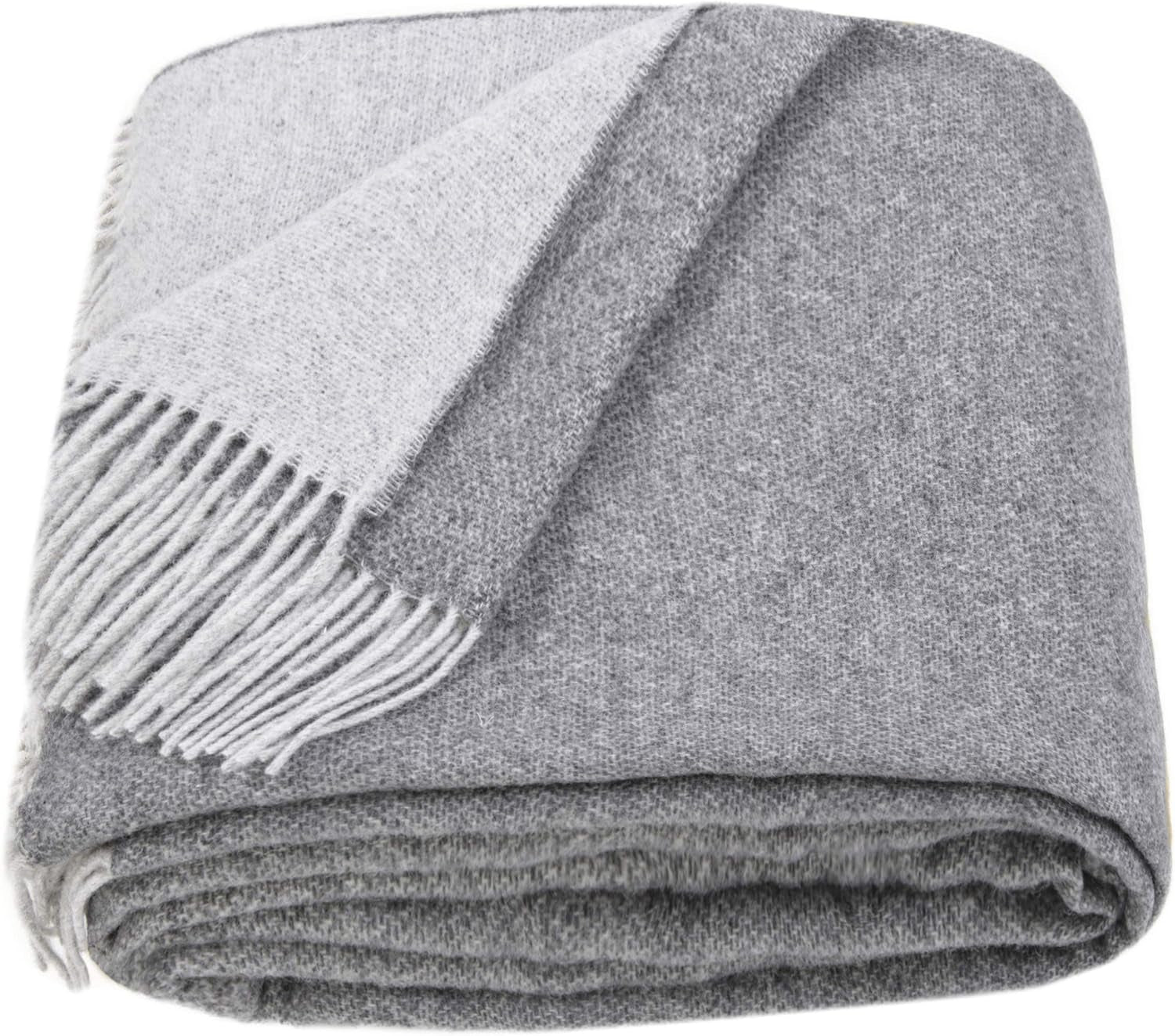 Merino Throw Blanket - Gradient Square