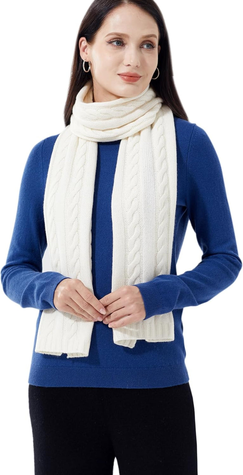 Cashmere Scarf – Cable Stitch Scarf