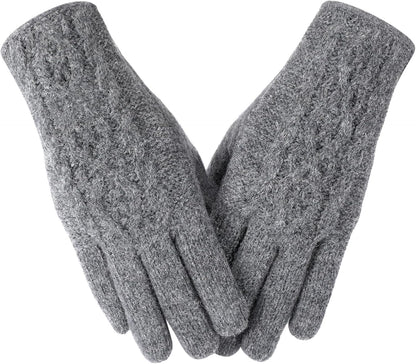Women's Cashmere Gloves – Cable Knit