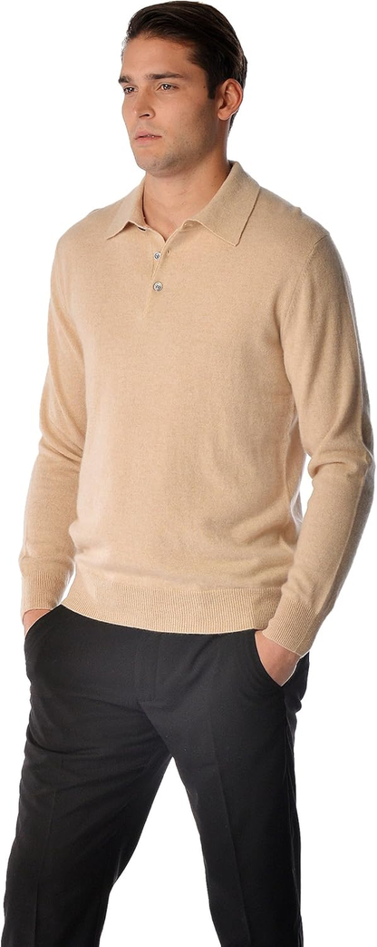 Cashmere Sweater for Men – Polo Neck