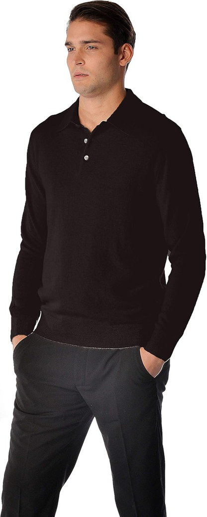 Cashmere Sweater for Men – Polo Neck