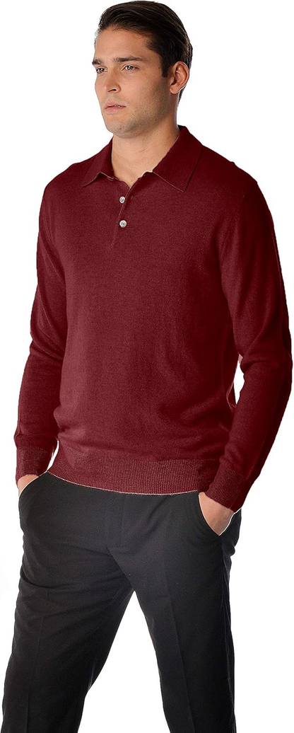 Cashmere Sweater for Men – Polo Neck