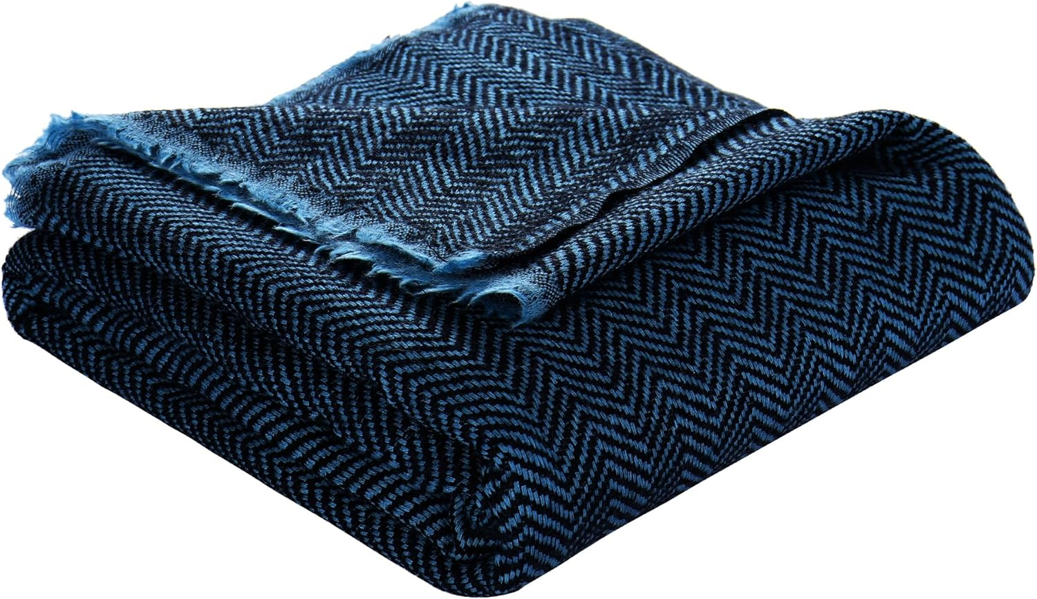 Cashmere Throw Blanket – Cobalt