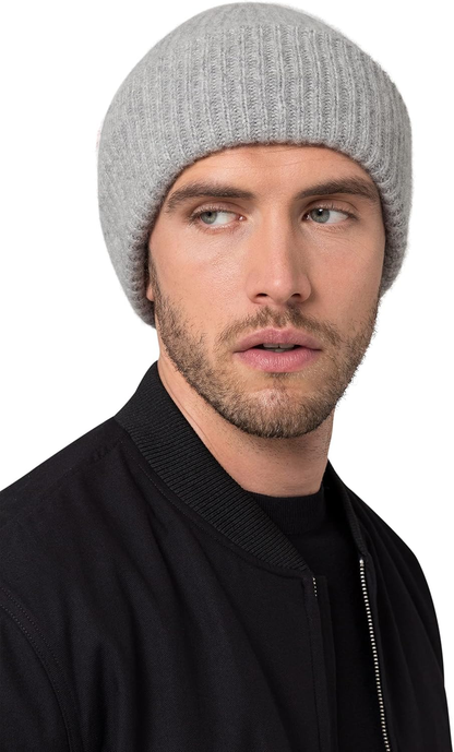 Men’s Cashmere Beanie – Soft & Stretchy