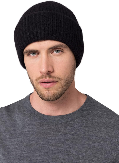 Men’s Cashmere Beanie – Soft & Stretchy