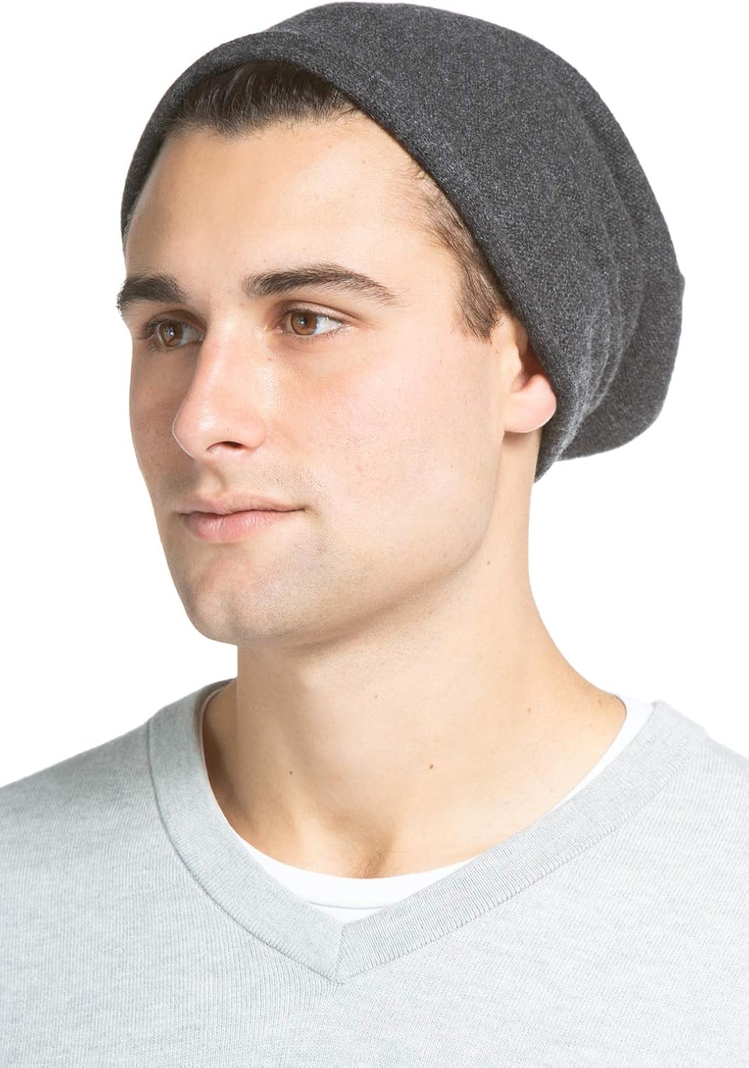 Men's Cashmere Hat – Slouchy Beanie