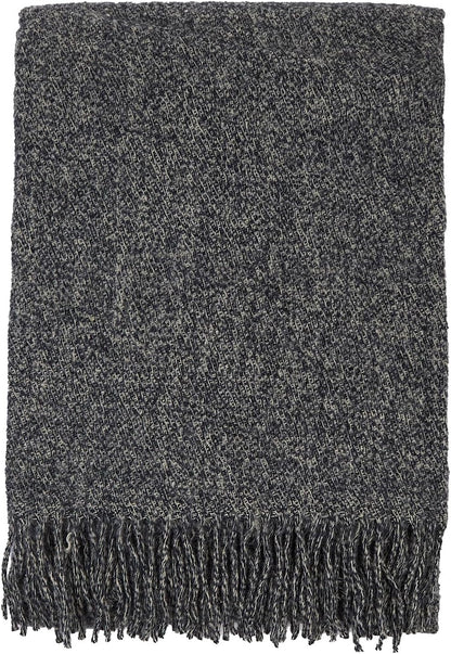 Merino Throw Blanket - Fringed Design
