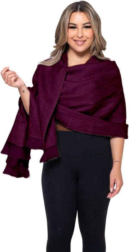 Alpaca Wool Shawl – Handcrafted Elegance