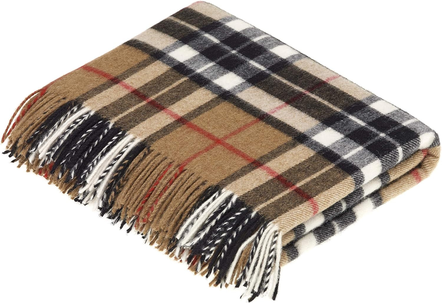Merino Throw Blanket - Beige Gray