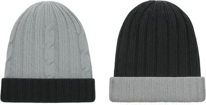 Alpaca Beanie – Reversible Design