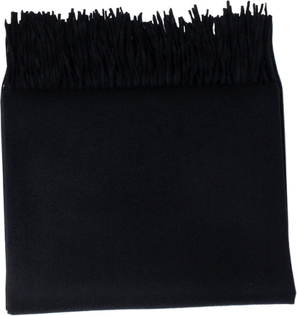 Cashmere Throw Blanket – Luxury Black