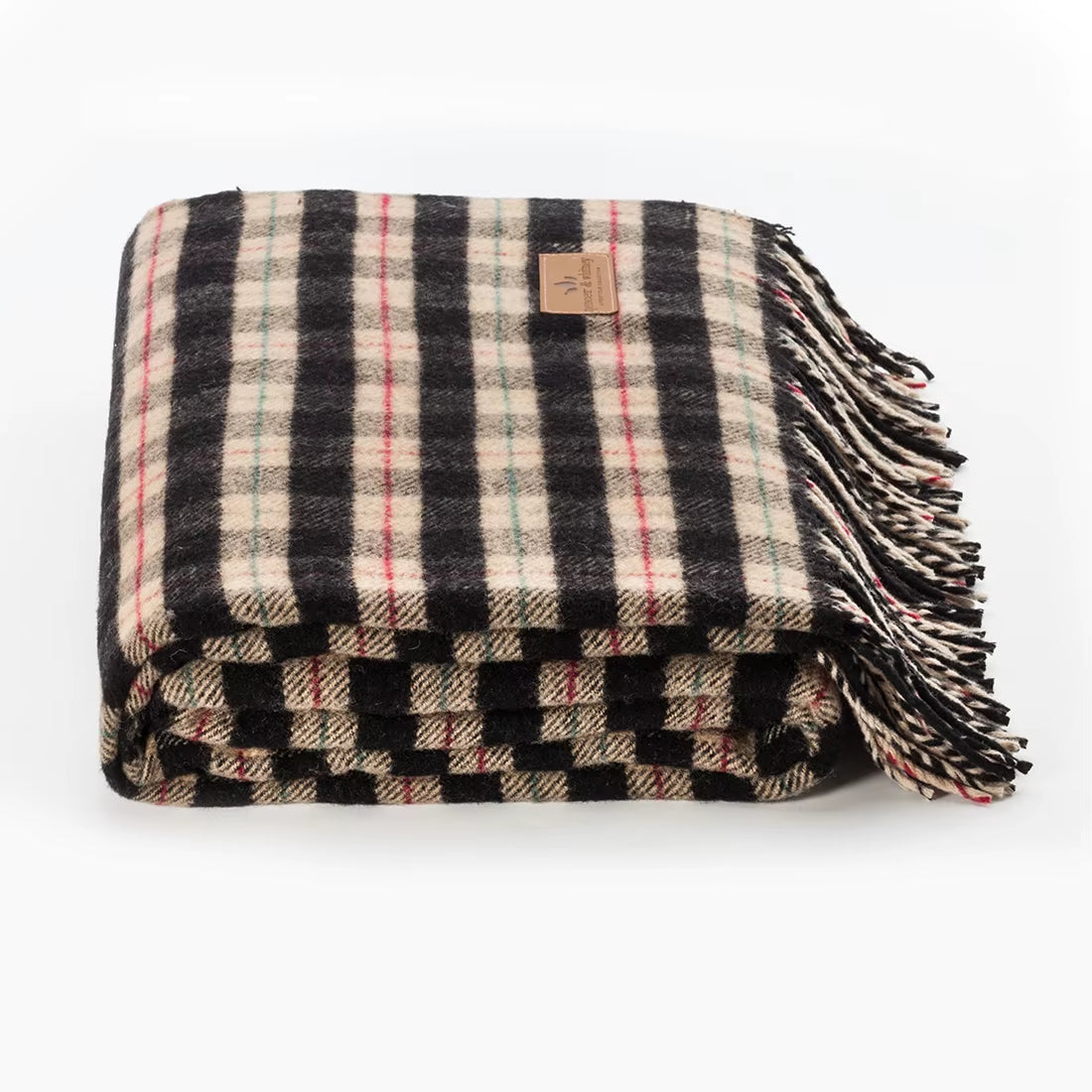 Alpaca Check Throw – King Size Warmth