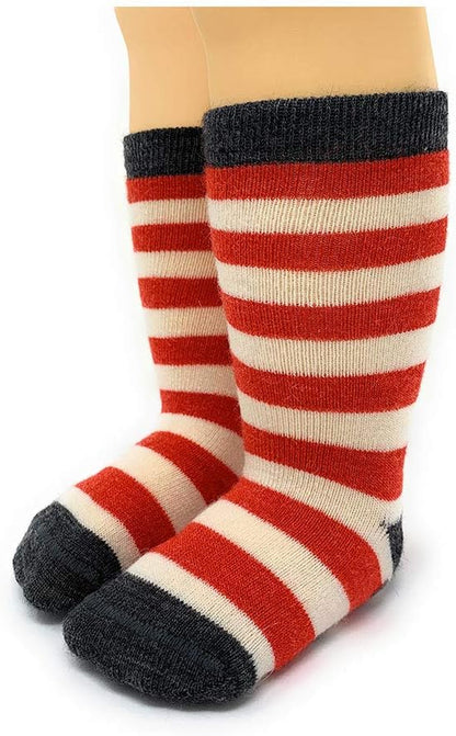 Kids’ Alpaca Wool Socks – Stripes Design