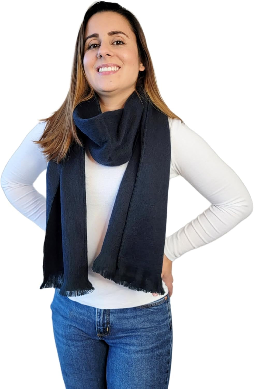 Alpaca Wool Scarf – Ecuadorian Handwoven