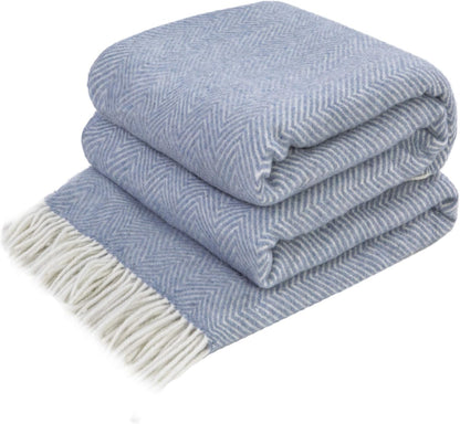 Merino Throw Blanket - Gradient Square