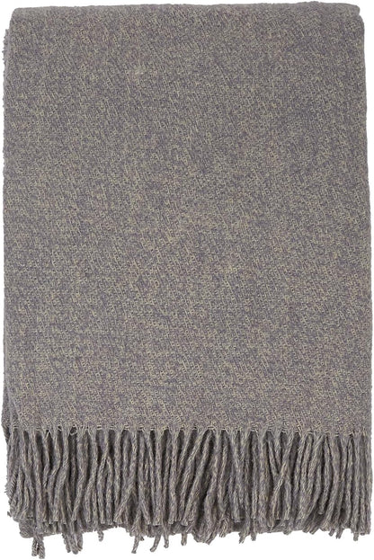 Merino Throw Blanket - Fringed Design