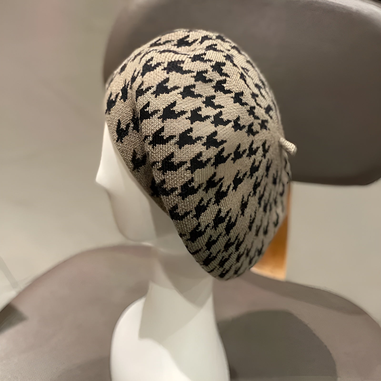 Alpaca Plaid Wool Beret Sophisticated Comfort for Women - Alpaca House