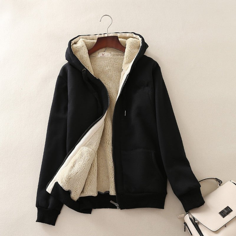 Autumn And Winter Plus Velvet Thick Wool Sweater Women - Alpaca House