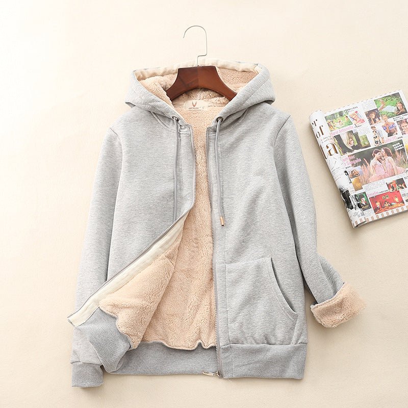 Autumn And Winter Plus Velvet Thick Wool Sweater Women - Alpaca House