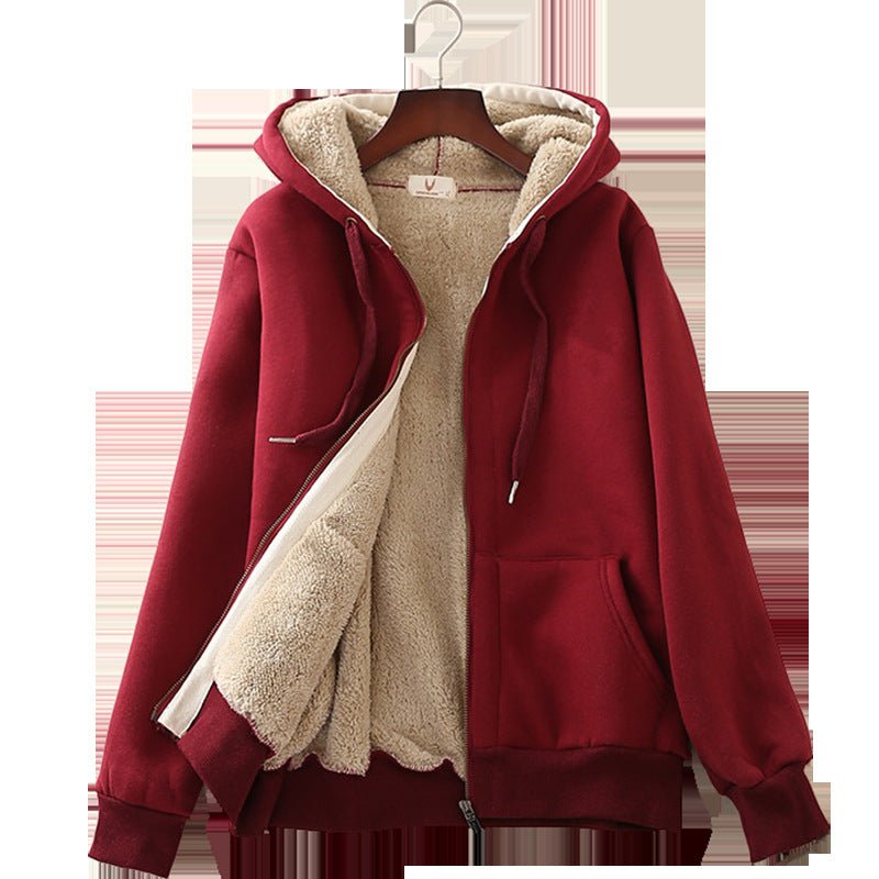 Autumn And Winter Plus Velvet Thick Wool Sweater Women - Alpaca House