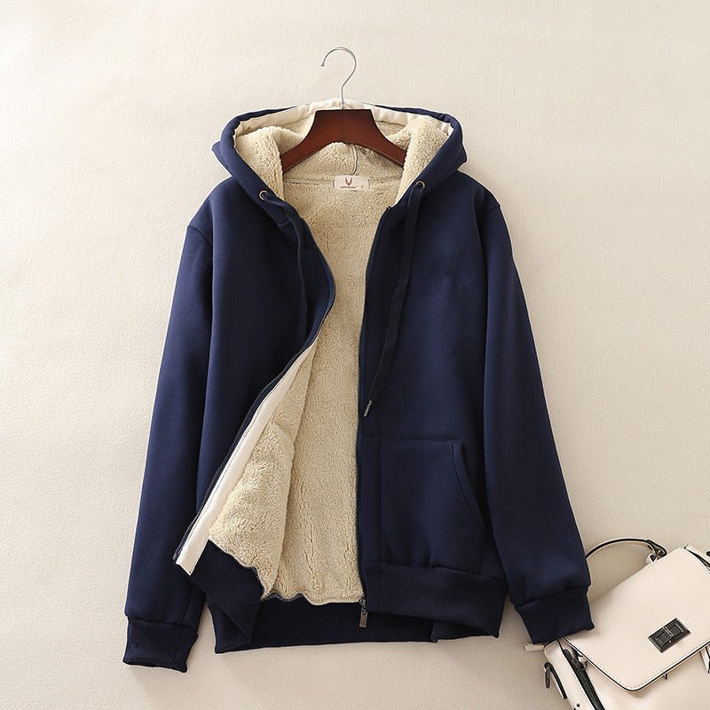 Autumn And Winter Plus Velvet Thick Wool Sweater Women - Alpaca House