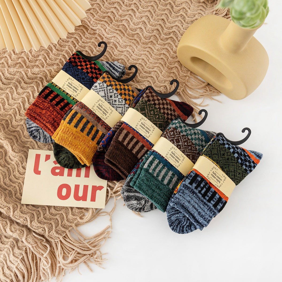 Autumn And Winter Thickening Wool Socks Men And Women - Alpaca House