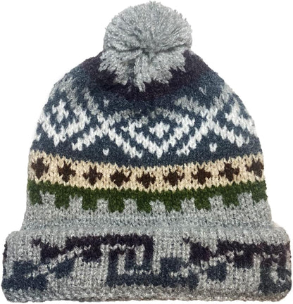 Handmade Alpaca Hat – Burgundy 