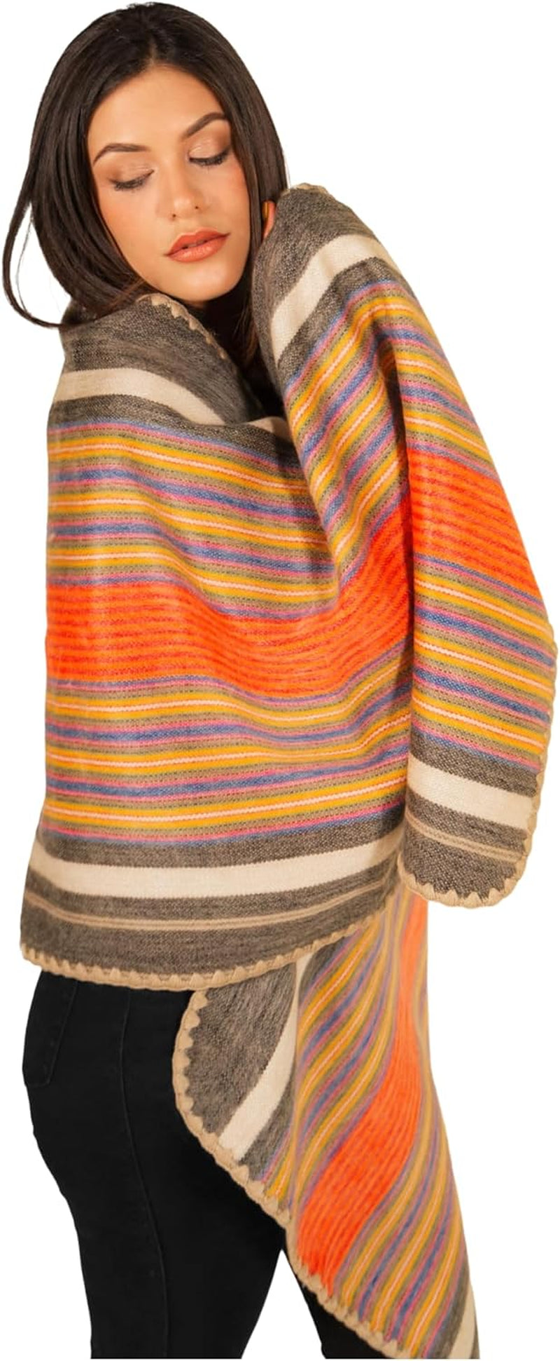 Alpaca Wool Shawl – Handcrafted Elegance