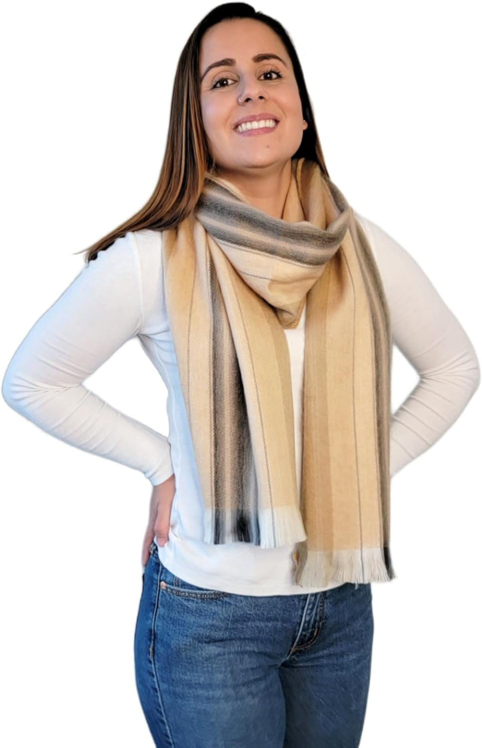 Alpaca Wool Scarf – Ecuadorian Handwoven