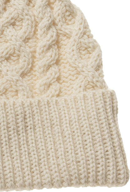 Merino Beanie – Textured Knit Warmth