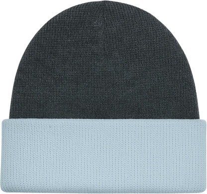 Alpaca Knit Hat – Black & Gray Winter Style