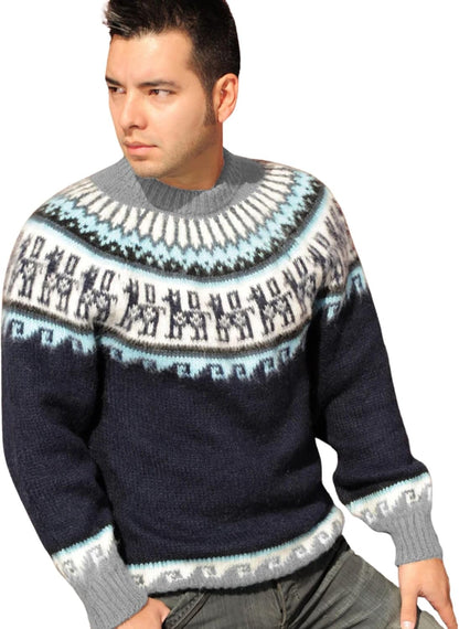 Alpaca Sweater – Geometric Style