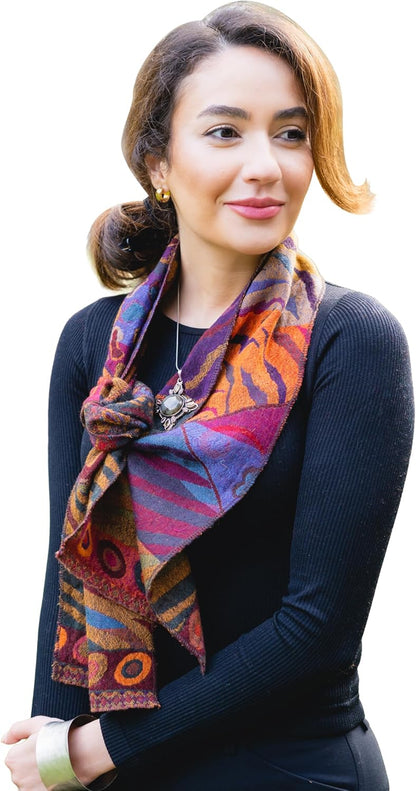 Merino Scarf – Reversible Style