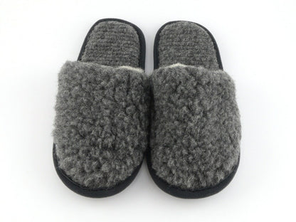 Merino Slip-On Slippers – Gray Merino Felt