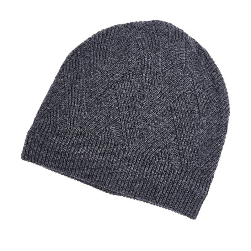 Basic Men's Outdoor Fleece Warm Knitted Hat - Alpaca House