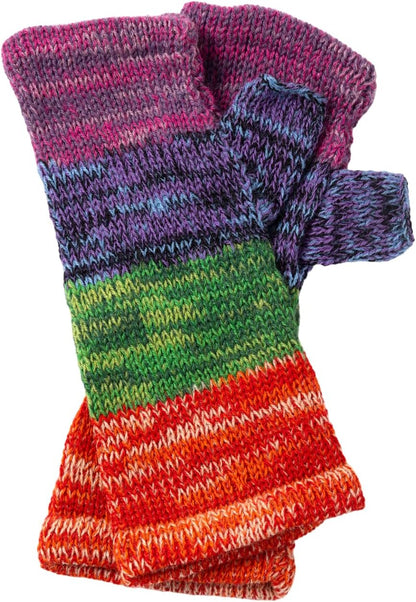 Alpaca Fingerless Gloves – Handmade