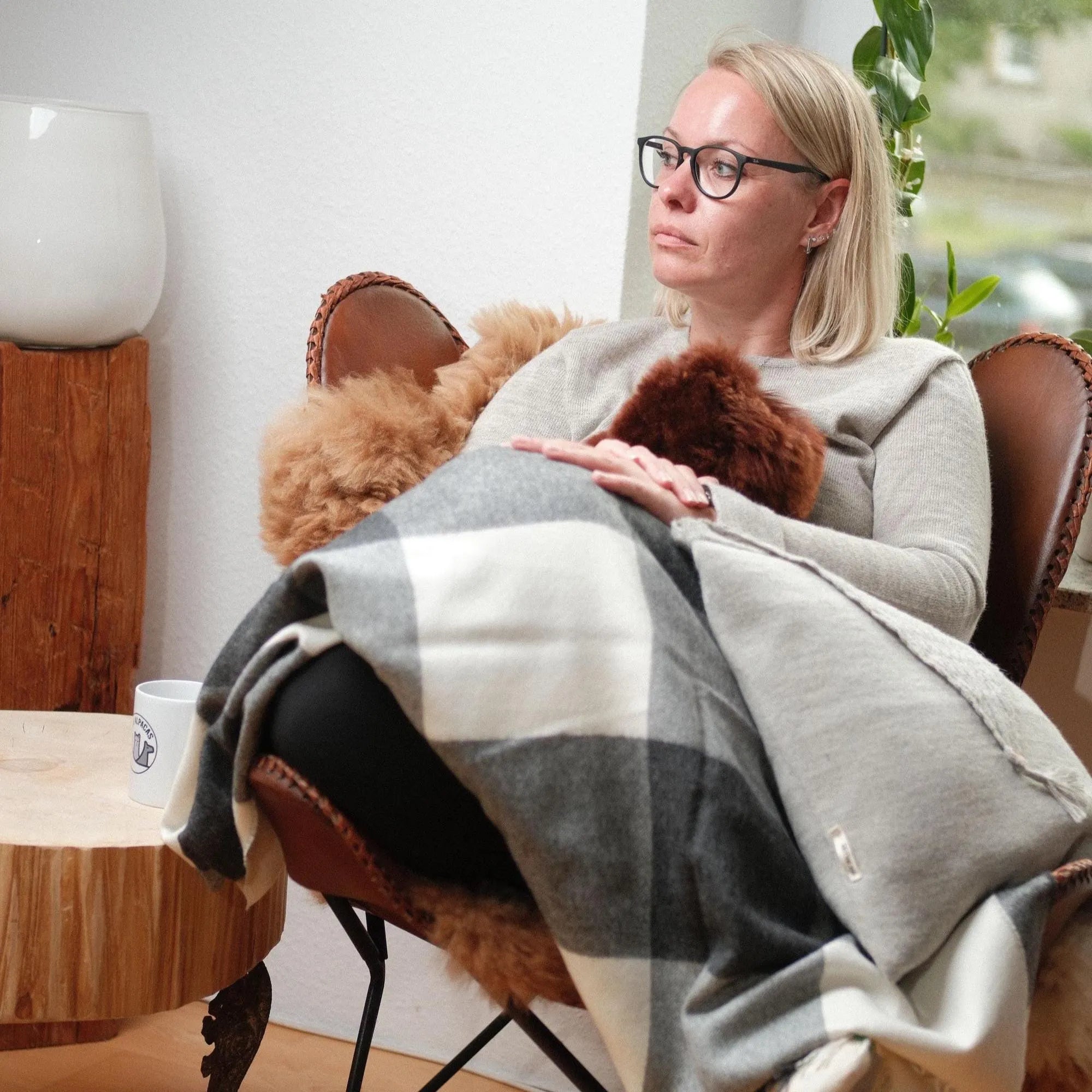 Alpaca Sofa Throw – 100% Baby Alpaca