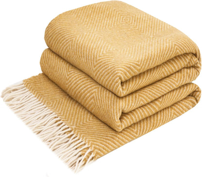 Merino Throw Blanket - Gradient Square