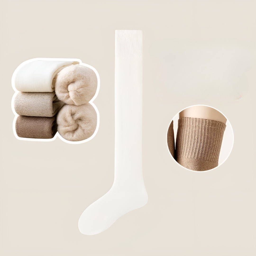 Cashmere Over - Knee Socks Thick Fleece Warmth with Elegant Long - Tube Comfort - Alpaca House