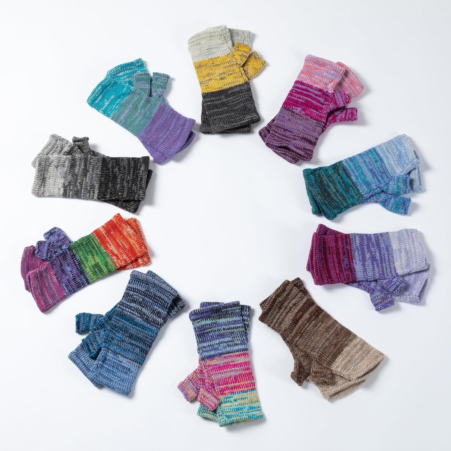 Alpaca Fingerless Gloves – Handmade