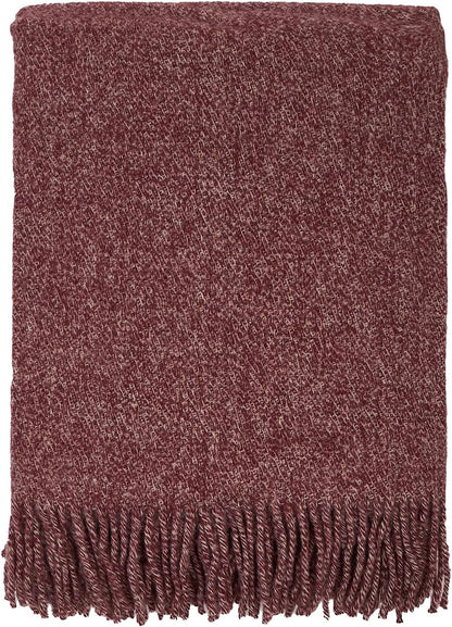 Merino Throw Blanket - Fringed Design