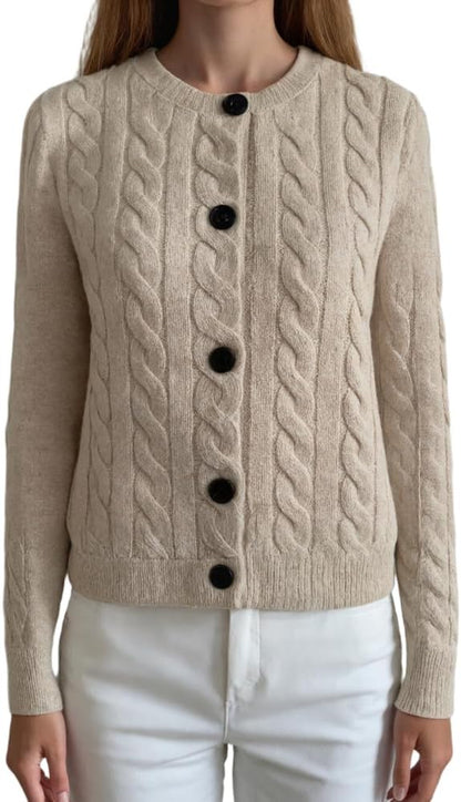 Merino Wool Knitted Jacket – Soft & Classic Knit
