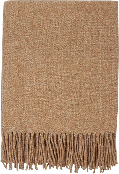 Merino Throw Blanket - Fringed Design