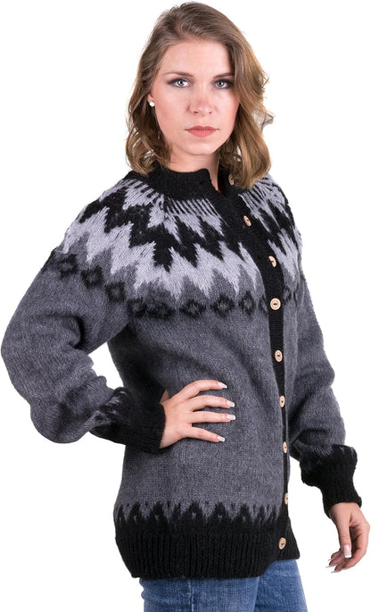 Alpaca Cardigan Sweater for Women